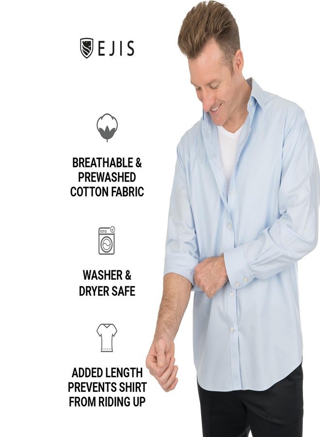 Ejis Sweatproof Undershirt for Men | V-Neck Cotton | Classic Fit T Shirt with Sweat Pads | Odor Resistant | Blocks Sweat (Large, White) - Image 3